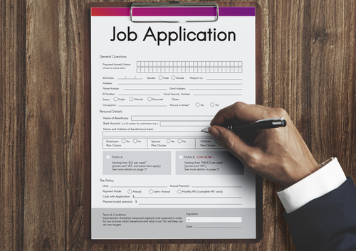 job application, employment, interview